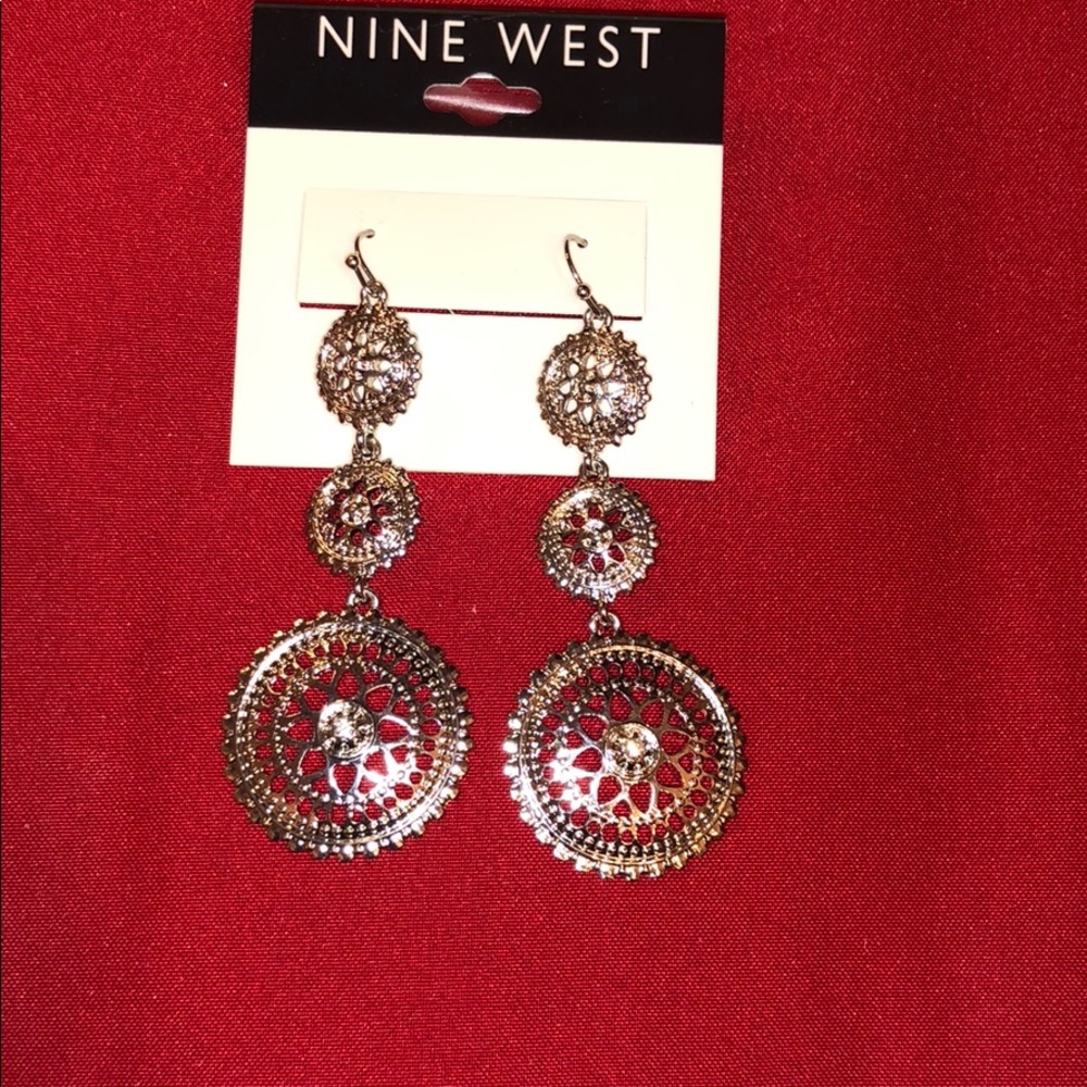 Nine West silver earrings!